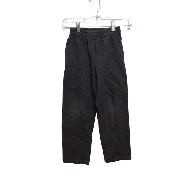 Hanes Boy Sweatpants Size M 8 Charcoal Gray Cotton Polyester sku9 - Picture 1 of 5